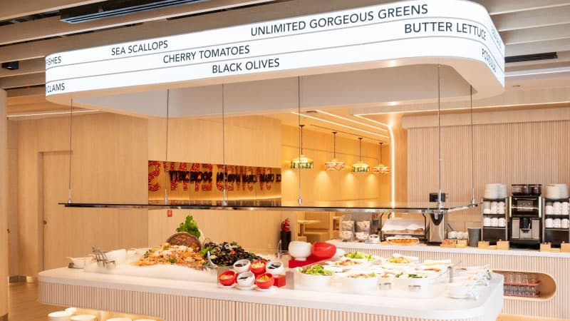 Cold seafood station at Swensen’s Unlimited VivoCity